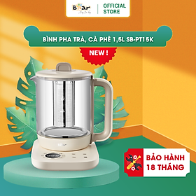 Mua Bình Pha Trà BEAR 1 5L Ấm Thủy Tinh Đun Nước Giữ Nhiệt Hẹn Giờ Có Lưới Lọc Bảo Hành 18 Tháng - SB-PT15K 1000W