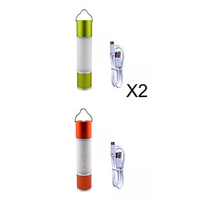 3Pcs Mini Flashlight USB Rechargeable Lightweight for Camping