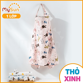 Khăn choàng che cho bé con bú ti khi ra ngoài đường che nắng MySun