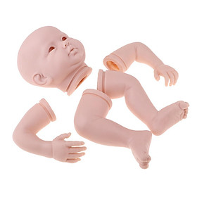 Handmade DIY Unpainted 22inch Reborn Silicone Kits Limbs Mold Blank Baby Doll Birthday Gifts