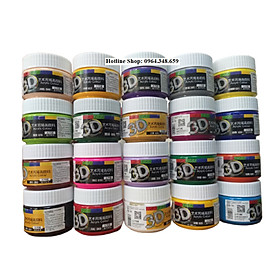 Combo 20 Màu vẽ Acrylic 3D 100ml