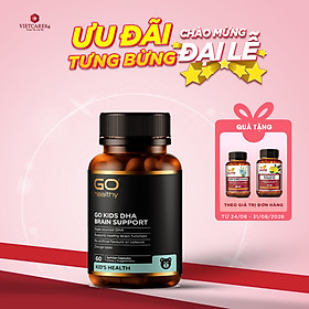 Viên Nhai Bổ Sung DHA Cho Bé New Zealand Go Kids DHA Brain IQ 60 Viên | Phát Triển Não Bộ - Thị Giác - Nhập Khẩu Chính Hãng