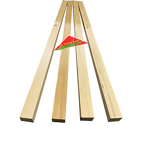 Mua Combo 4 thanh gỗ thông vuông 3x4cm  dài 1m được bào láng 4 mặt  làm kệ  chân bàn  làm trụ  khung sườn