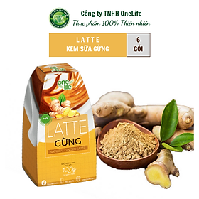 Latte Gừng Tự Nhiên OneLife - hộp 6 gói 