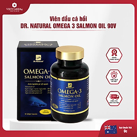 Viên uống Omega 3 dầu cá Hồi nhập khẩu chính hãng Úc OMEGA 3 SALMON OIL (90 viên) hỗ trợ hạ mỡ máu, giảm nguy cơ xơ vữa động mạch, cung cấp các chất dinh dưỡng cần thiết cho não bộ, tốt cho mắt