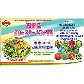 Mua XÔ 15 KG PHÂN BÓN NPK 20-20-15 TE   THÍCH HỢP TƯỚI PHUN TƯỚI NHỎ GIỌT