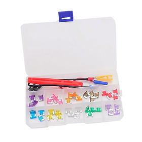 Mini Fuse Kit Assortment & Box & Fuse Puller 2,3,5,7.5,10,15,20,25,30,35A