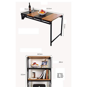 Mua Bàn kết hợp giá sách thông minh gấp gọn