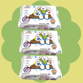 Combo 3 gói Khăn ướt làm sạch tinh khiết dành cho bé Oma&Baby với công thức Chlorhexidine Digluconate kháng khuẩn an toàn, dịu nhẹ trong khăn ( 3 gói 85 tờ ) - Combo 3 packages of Oma&Baby premium baby wet wipes ( 85 sheets per package)