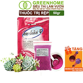 Thuốc Tím Trị Rệp Greenhome, Starkle-G, Bao 50gr, Lưu Dẫn, An Toàn, Hiệu Quả, Dùng Cho Sen Đá, Xương Rồng, Hoa hồng