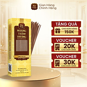 Mua Nhang Trầm Hương 20cm Cao Cấp – Hộp Vàng 330g | Bảo Trầm – Thơm Sạch  Tăm Mộc An Toàn