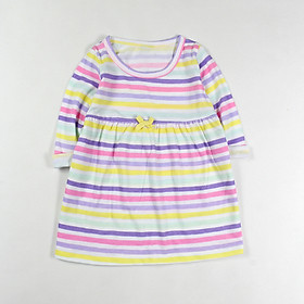 Đầm thun sọc ngang nhiều màu cho bé gái 1-5 tuổi từ 10 đến 20 kg 04876