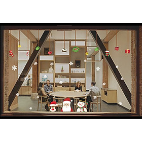Trang tri ông già Noel,người tuyết và tuần lộc