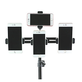 Mua Phụ kiện thanh nối đa năng gắn đến 4 điện thoại lên tripod hỗ trợ livestream  quay video nhiều điện thoại cùng lúc