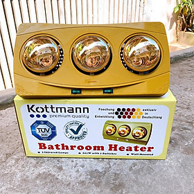 Mua (TNB064) Đèn sưởi nhà tắm chống lóa mắt Kottmann 2-3 bóng - Bóng sưởi phòng tắm
