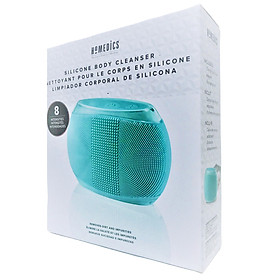 Máy tẩy da chết và massage cơ thể USA Silicone kháng khuẩn, công nghệ siêu âm HoMedics BDY-300BL nhập khẩu USA