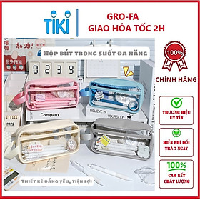 Hộp bút Túi Đựng Bút Trong Suốt Cỡ Lớn Chống Thấm Nước Phong Cách Hàn Quốc / Túi đựng đồ dùng cá nhân ,túi du lịch Tặng kèm sticker trang trí - Hàng Chính Hãng