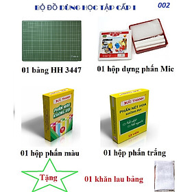 Bộ đồ dùng học tập - Bảng Cấp I - 002