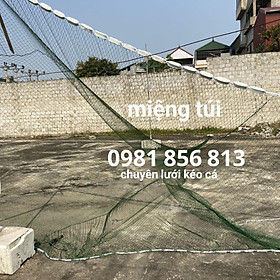 Lưới kéo cá dù Thái cao 3m dài 40m túi 5m mắt lưới 4cm sợi 15 xịn  , vét cá, lưới quét ao hồ hàng đặt theo yêu cầu