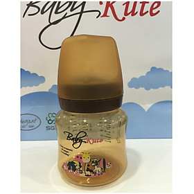 Bình sữa bằng nhựa PP Baby Kute cổ rộng 140ML chống sặc nhập khẩu từ Thái Lan