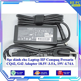 Sạc dành cho Laptop HP Compaq Presario CQ42 G42 Adapter 18.5V-3.5A 19V-4.74A - Kèm Dây nguồn - Hàng Nhập Khẩu