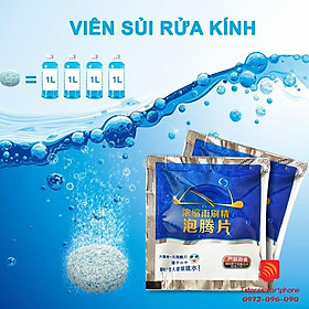 Viên sủi rửa kính xe ô tô chùi kính siêu sạch và siêu tiết kiệm