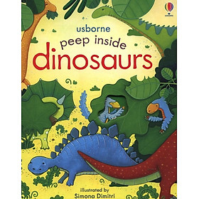 Download sách Sách tương tác tiếng Anh - Usborne Peep inside Dinosaurs