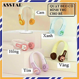 Mua Quạt Quàng Cổ Không Cánh Hình Thú Siêu Cute - Hàng Chính Hãng