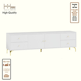HAPPY FURNITURE , Kệ TV 2 cửa mở 4 ngăn kéo - HAPPI, KTV_082 , 180cm x 40cm x 52cm DxRxC