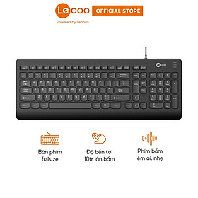 Mua Bàn phím máy tính văn phòng có dây Lecoo KB103  tiện dụng cho văn phòng - BH 24 tháng  Hàng nhập khẩu
