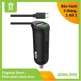 Sạc điện thoại trên ô tô kèm cáp Micro USB - iOttie Hoàng Gia - Hàng chính hãng