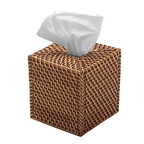 Mua Hộp đựng giấy ăn bằng mây đan thủ công (14 x 14 x 14.6 cm)