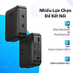 Bộ nhận và phát Bluetooth 5.0 hỗ trợ SPDIF Optical và APTX UGREEN 70158 hàng chính hãng