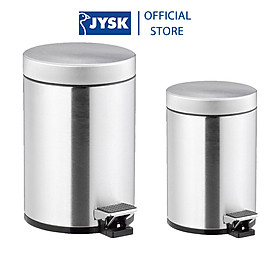 Mua Thùng rác | JYSK Medle | thép không rỉ màu kim loại | 3L/5L