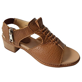 Giày Sandal Cao Gót BIGGBEN Da Bò Thật Cao 4 Phân SDCG90