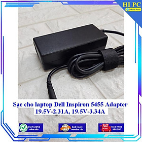 Sạc cho laptop Dell Inspiron 5455 Adapter 19.5V-2.31A 19.5V-3.34A - Kèm Dây nguồn - Hàng Nhập Khẩu