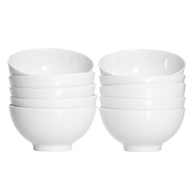 Mua Bộ 10 chén sứ màu trắng size 11cm