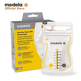 Túi trữ sữa | Medela Easy Pour loại 210ml - Không rỏ rỉ - An toàn - Tiện lợi