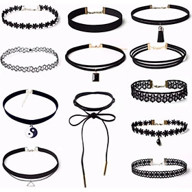 Bộ 12 Vòng Chocker Cá Tính - Vòng Cổ Nữ Thời Trang