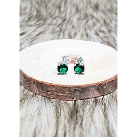 Bông tai bạc cao cấp Keely Valda Classic Green