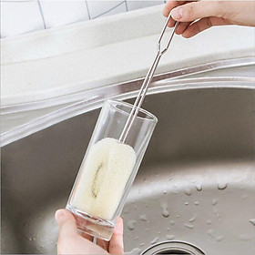 Mua Dụng cụ rửa ly đầu mút có thể thay thế cán inox 304 cao cấp