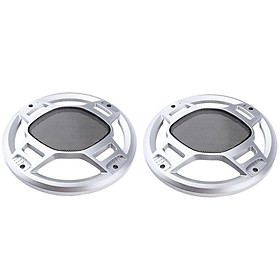 2Pcs 8" Speaker Cover Grille Car Audio Protective Hood Case Metal Mesh Part