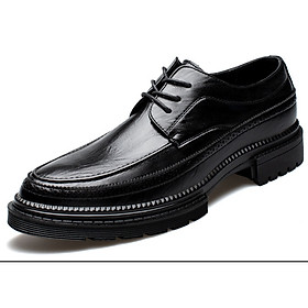 Giày nam cao cấp giày da bò giày nam da thật giày nam thời trang giày nam kiểu dáng hiện đại mã T36123 tặng một chiếc vòng đeo tay gỗ quý ngẫu nhiên