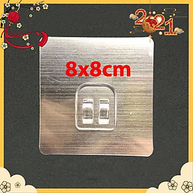 Miếng Dán Gold Đơn 8x8cm Thay Thế Kệ Góc, Kệ Hình Chữ Nhật Sắt Dán Tường - Miếng Dán Dự Phòng Cho Kệ Nhà Tắm Nhà Bếp