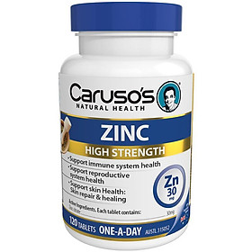 Carusos Natural Health Zinc 120 Tablets