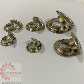 Khoen ore khoen mắt cáo bằng inox mạ không gỉ màu bạc khuy bấm vải, bấm giấy Cường Thịnh