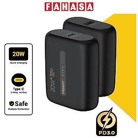 Sạc Dự Phòng Pisen Quick - Power Tiny 20W 10000mAh - Pisen TS-D304 - Màu Đen