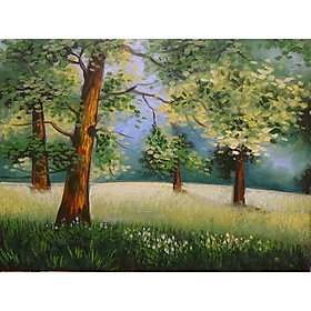 Tranh Sơn Dầu Vẽ Tay 30x40cm - Sớm Mai