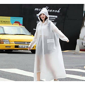 Mua Áo Mưa Trong Suốt Dáng Dài Vành Rộng Có Kính Che Mặt- Có Khóa Kéo Thời Trang Cho Nam Và Nữ