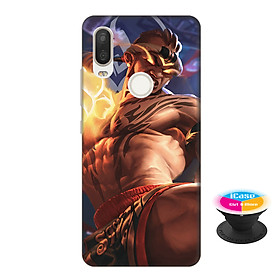 Ốp lưng nhựa dẻo dành cho Vsmart Joy 1 Plus in hình Raz Chiến Thần Muay Thái - Tặng Popsocket in logo iCase - Hàng Chính Hãng